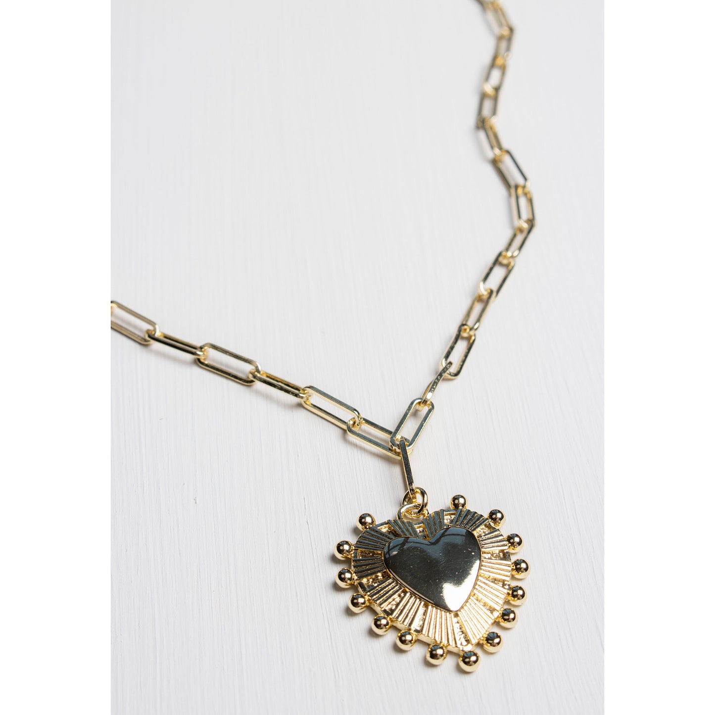 Olia Delilah Heart Necklace