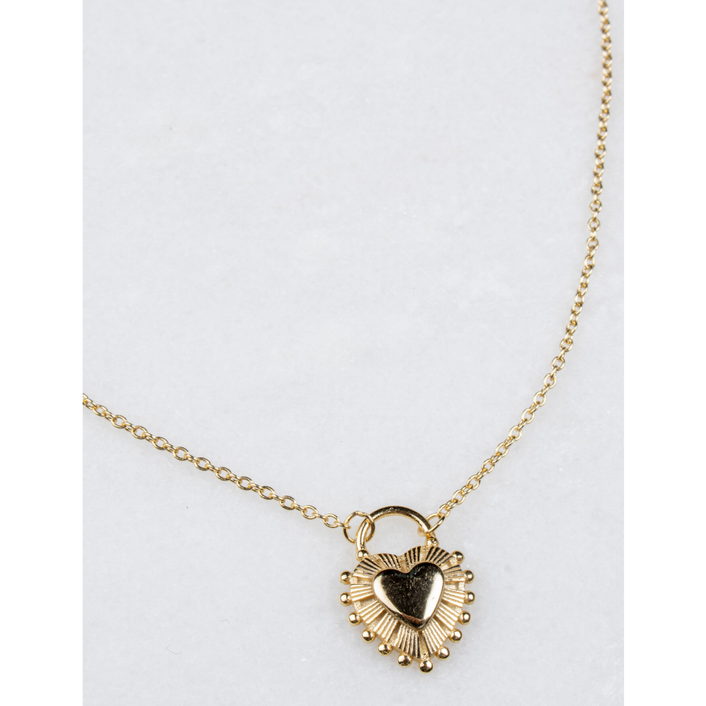 Isla Heart Gold Plated Necklace