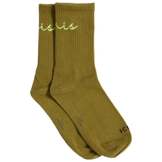 Ichi Asorella Socks Green Moss