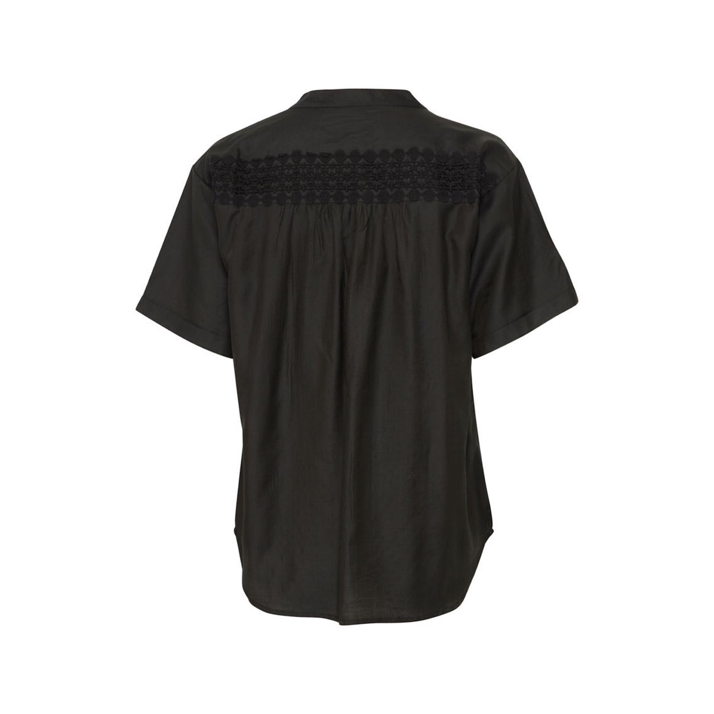 Fransa Blonde Black Shirt