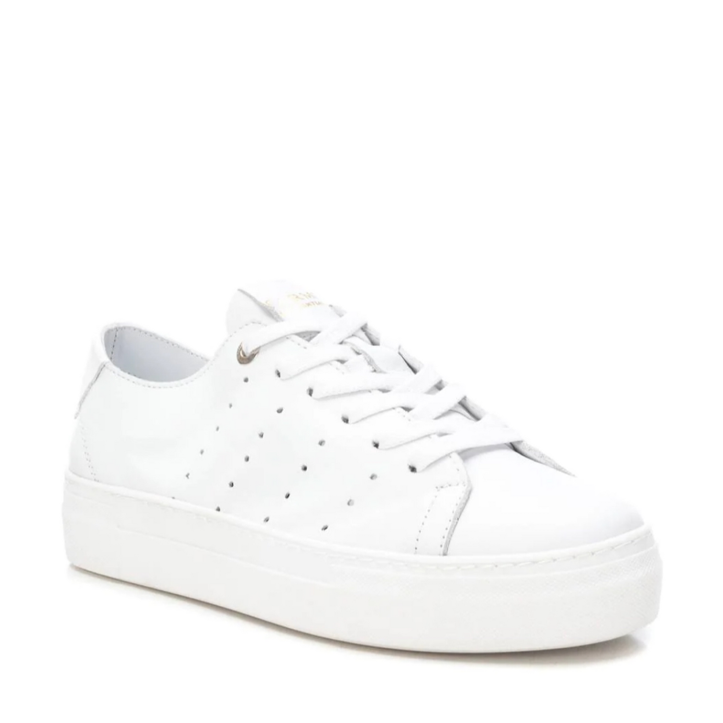 Carmela Leather White Trainers