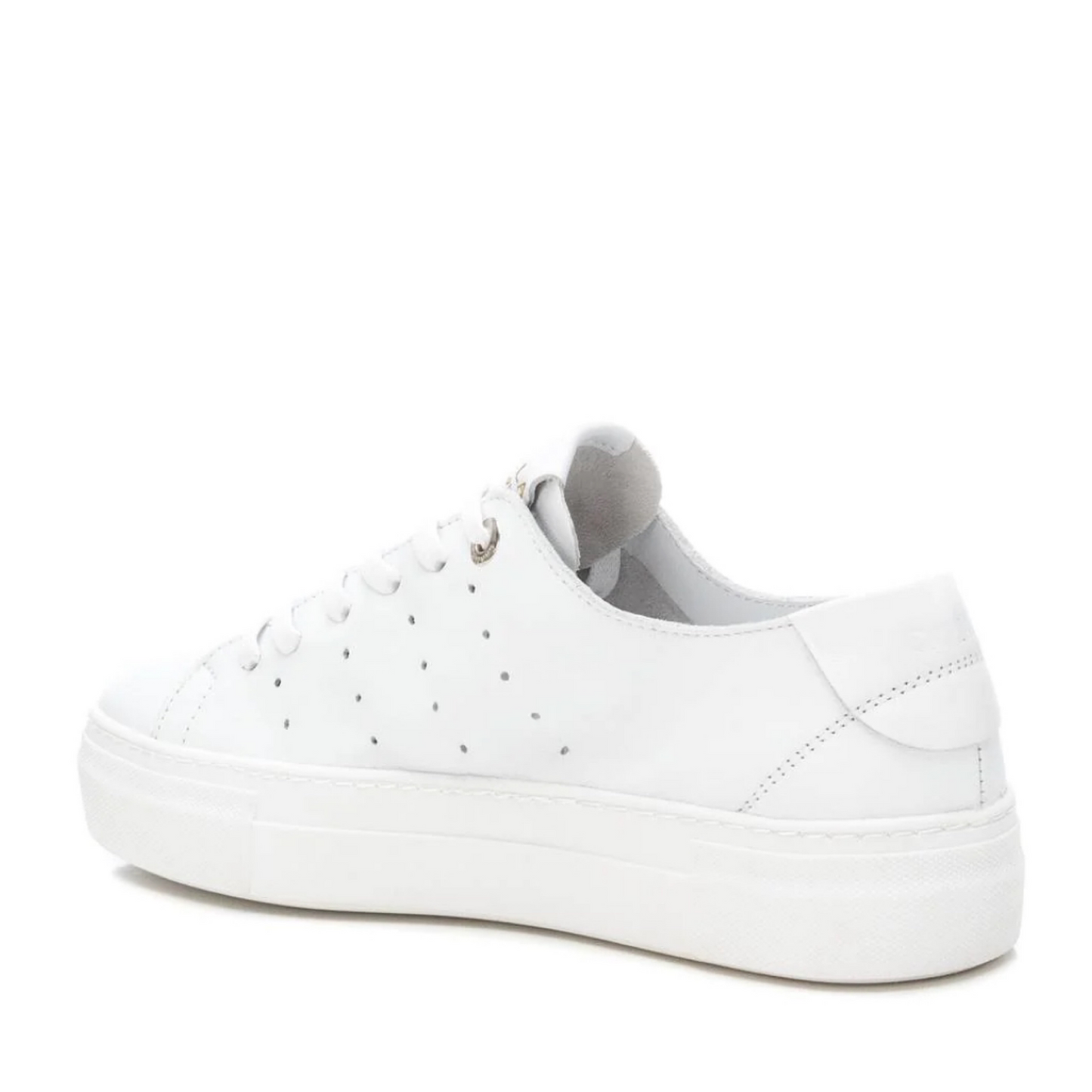 Carmela Leather White Trainers