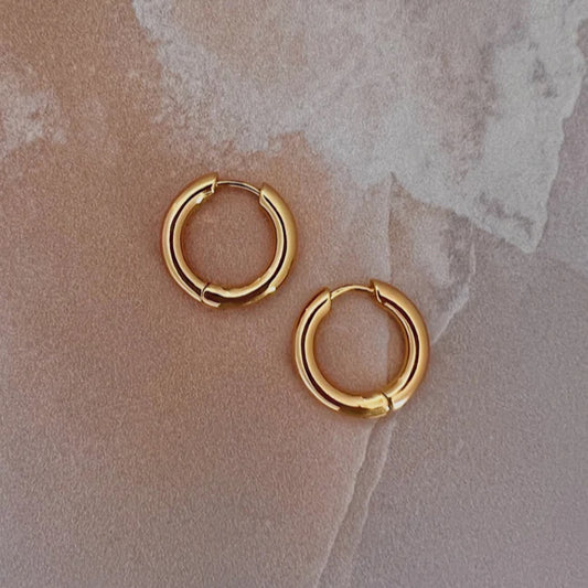 Gold Lunar Gold Chubby Hoops