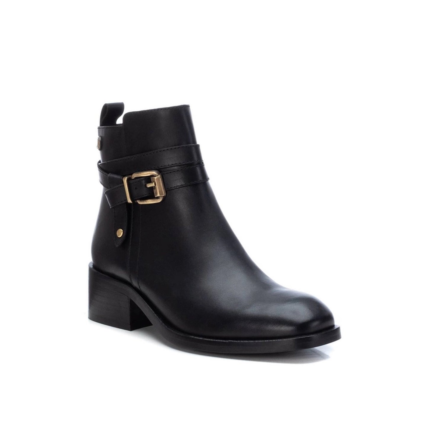 Carmela Leather Low Ankle Boot