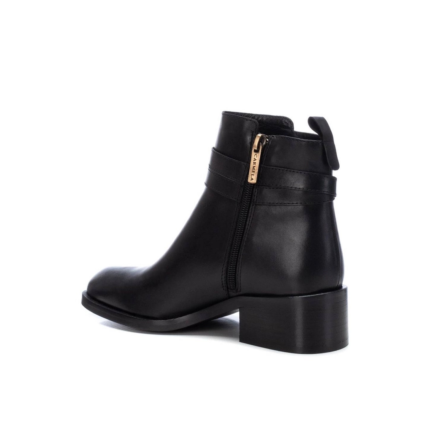 Carmela Leather Low Ankle Boot