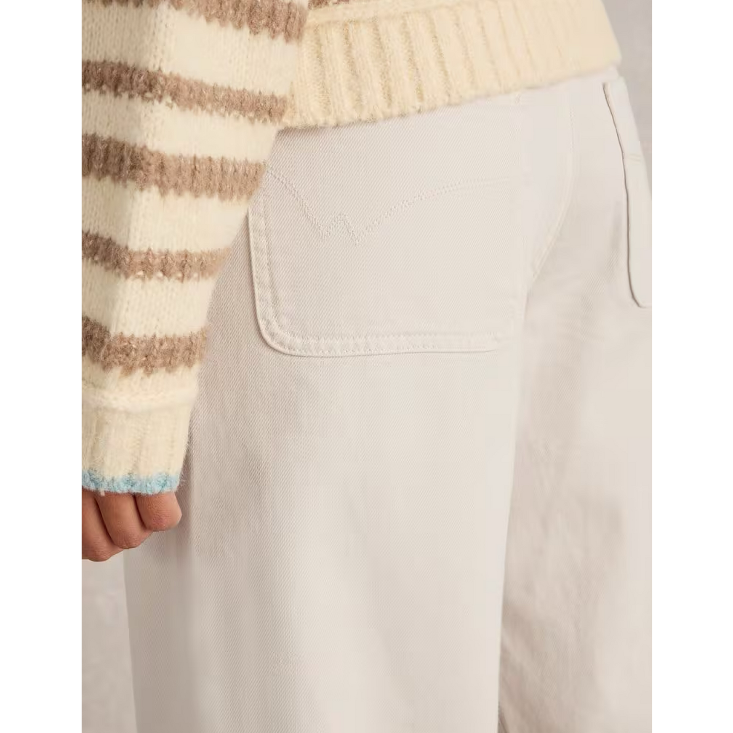 White Stuff Tia Wide Leg Crop Jeans