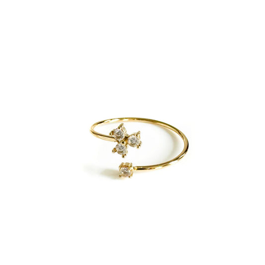 Luxe Tones Liberty Gold Plated Wrap Ring